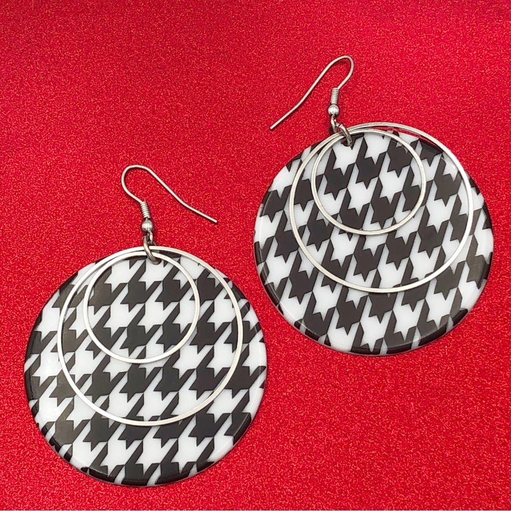 🌼 Houndstooth Earrings Houndstooth Alabama Houndstooth Alabama Alabama Alabama